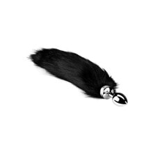 Buttplug with black Tail, 8,5 cm