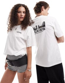 Dickies bridger town back print t-shirt in white купить в интернет-магазине