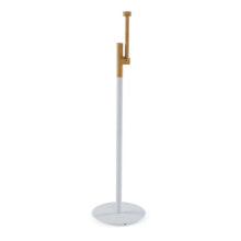 Toilet Roll Holder Versa River White Metal Bamboo 16,8 x 54,5 x 16,8 cm