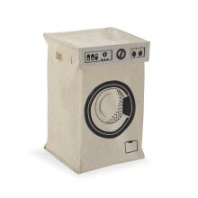 Laundry basket Versa Beige Minimalist 36 x 36 x 60 cm