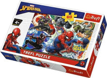 Купить пазлы для детей Trefl: Trefl Puzzle 60el. Waleczny Spider-Man (17311)