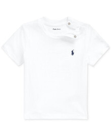 Polo Ralph Lauren baby Boys Cotton Crewneck Embroidered Pony T-Shirt