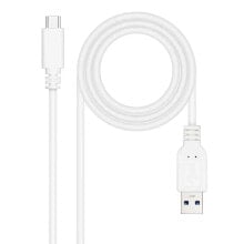 NANOCABLE 10.01.4001-W 1 m USB-A To USB-C Cable