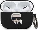 Karl Lagerfeld Etui ochronne KLACAPSILGLBK Silicone Ikonik do AirPods Pro czarne