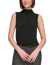 Calvin Klein petite Sleeveless Mock Neck Top