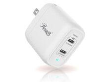 Rosewill 40W USB-C Charger, 2-Port Fast Charge GaN Charger iPhone Power Adapter