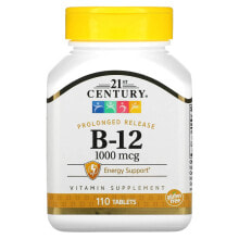 B-12, Prolonged Release, 1,000 mcg, 110 Tablets