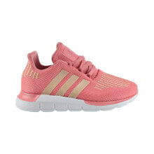 Adidas Swift Run Little Kids' Shoes Tactile Rose-Copper Metallic-Black EE7106