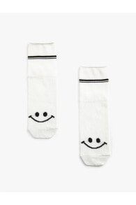 Karakter Işlemeli Soket Çorap