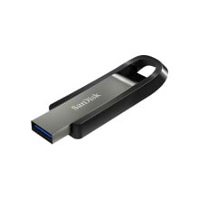 USB flash drives sanDisk Extreme Go - 64 GB - USB Type-A - 3.2 Gen 1 (3.1 Gen 1) - 395 MB/s - Slide - Stainless steel