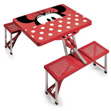 Minnie Mouse Picnic Table Portable Folding Table with Seats