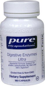 Vitamins and dietary supplements for the digestive system pure Encapsulations Digestive Enzymes Ultra -- 180 Capsules