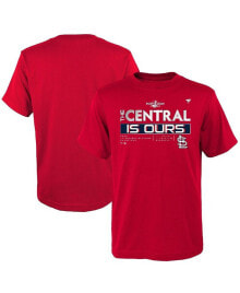 Fanatics big Boys Red St. Louis Cardinals 2022 NL Central Division Champions Locker Room T-shirt