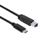 CLUB3D USB 3.1 Gen2 Type-C to Type-B Cable Male/Male, 1 M./ 3.3 Ft. CAC-1524