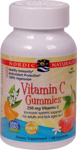 Витамин С Nordic Naturals Vitamin C Витамин С для роста и развития детей  250 мг 60 мармеладок