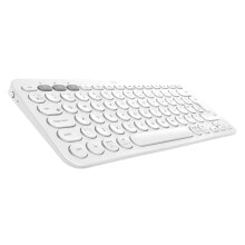Клавиатуры logitech K380 клавиатура Bluetooth AZERTY Французский Белый 920-009586