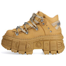 NEW ROCK Height Increasing Mid-Top Casual Shoes Unisex Yellow