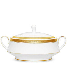 Noritake crestwood Gold Covered Vegetable Bowl