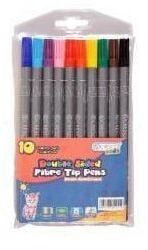 Фломастеры для рисования для детей cresco 10-color double-sided markers