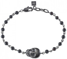 Мужские браслеты из бусин мужской браслет из натурального камня бусин черный стальной с черепом Morellato Nobile SAKB21