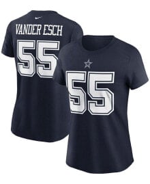 Nike women's Leighton Vander Esch Navy Dallas Cowboys Name and Number T-shirt