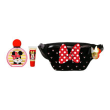 Детская декоративная косметика и духи Minnie Mouse Детский набор : Сумочка на пояс + духи + блеск для губ