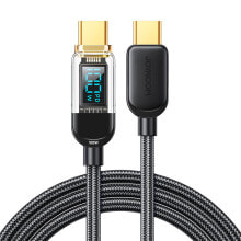 Kabel przewód USB-C do szybkiego ładowania i transferu danych 100W 1.2 m czarny