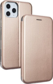 Book Magnetic iPhone 12 6.1 "Max / Pro case pink-gold / rosegold