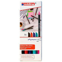 Фломастеры для рисования для детей EDDING Pack 5 Edding 1200 Home Office Marker