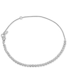 Diamond Tennis Bolo Anklet (1/2 ct. t.w.) in Sterling Silver, Created for Macy's купить в интернет-магазине