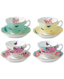 Miranda Kerr for Mixed Pattern Teacup & Saucer Service for 4