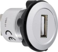 Изолирующие зажимы, наконечники, клеммы conrad 1229310 коннектор USB 2.0 A Черный, Белый