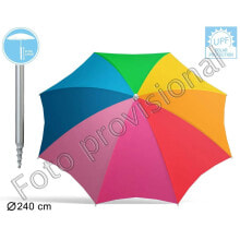 ATOSA Rainbow 240 cm With Spiral Nylon UPF50+ 170T 32/32mm parasol