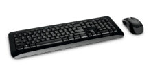 Комплекты из игровых клавиатуры и мыши Microsoft Wireless Desktop 850 клавиатура Беспроводной RF QWERTY Пан-нордический Черный PY9-00028
