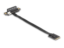 M.2 Key A+E zu PCIe x4 NVMe Adapter gewinkelt mit 20 cm Kabel - Adapter - Digital/Display/Video