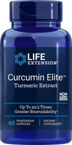 Растительные экстракты и настойки life Extension Curcumin Elite Turmeric Extract -- Экстракт Куркумы Куркумин для продления жизни - 60 Вегетарианских капсул