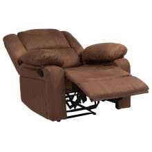 Flash Furniture harmony Series Chocolate Brown Microfiber Recliner