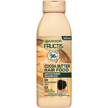 Garnier Hair Food Cocoa Butter Shampoo Разглаживающий шампунь с какао маслом для вьющихся и непослушных волос 350 мл