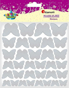 Наклейки для детского творчества Titanum Naklejki materiałowe motyle mix 34szt