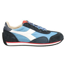 Купить синие мужские кроссовки Diadora: Diadora Equipe Italia Lace Up Mens Blue Sneakers Casual Shoes 177996-65071