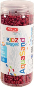 Грунты для аквариумов и террариумов Zolux Litter Aquasand Kidz Nugget red 500ml