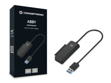 Компьютерные разъемы и переходники conceptronic ABBY01B гендерный адаптер USB A SATA Черный