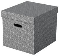 Esselte Leitz 628289 - Storage box - Grey - Rectangular - Cardboard - Pattern - Indoor