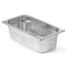 Посуда и емкости для хранения продуктов GN container perforated stainless steel GN1 / 3 325x176mm height 150mm - Hendi 802519