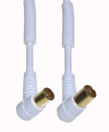 Комплектующие для телекоммуникационных шкафов и стоек e+p HFW 201 G коаксиальный кабель 1,5 m coax Белый 2206300
