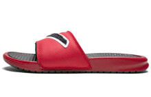 Nike Benassi Jdi Chenille Mens Slide in Red Navy 简约休闲运动拖鞋 红色 / Сланцы Nike Benassi Jdi Chenille AO2805-600