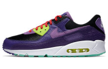 Nike Air Max 90 qs violet blend 减震防滑 低帮 跑步鞋 男女同款 紫黑 / Кроссовки Nike Air Max 90 QS Violet Blend CZ5588-001