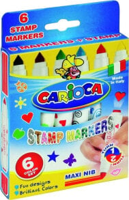 Carioca felt-tip pens punches, 6 colors (134409)