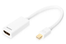 ASSMANN Electronic mini DP - HDMI, 0.15m 0,15 m mini DisplayPort Белый AK-340404-001-W