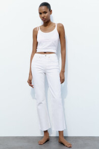 Trf cropped flare high-waist jeans